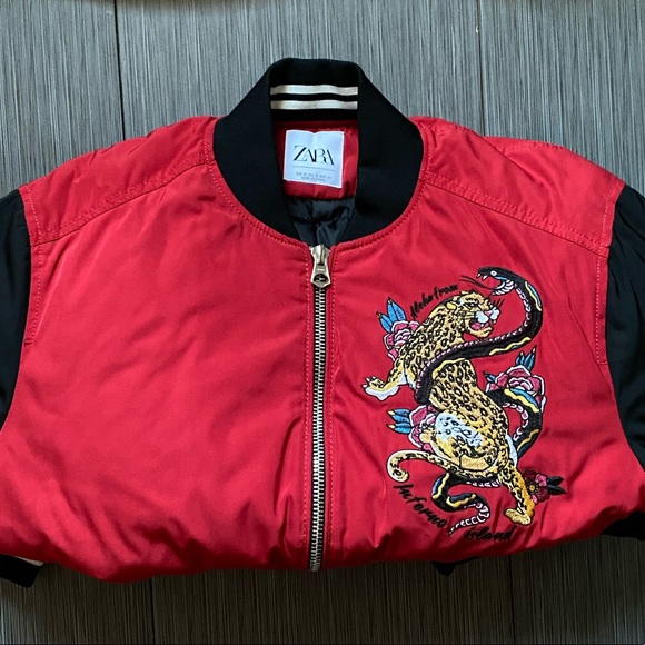 Aldo Other - Zara men’s embroidered bomber jacket